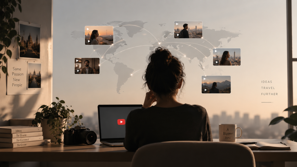 YouTube channel in 2026 connecting creators and audiences worldwide through video content