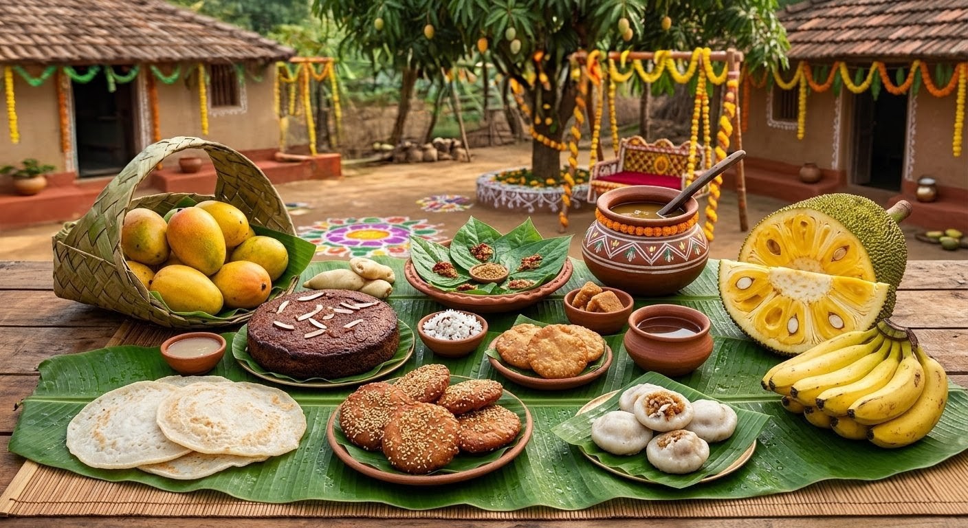 Traditional food items of Raja Parba in Odisha Traditional food items of Raja Parba in Odisha