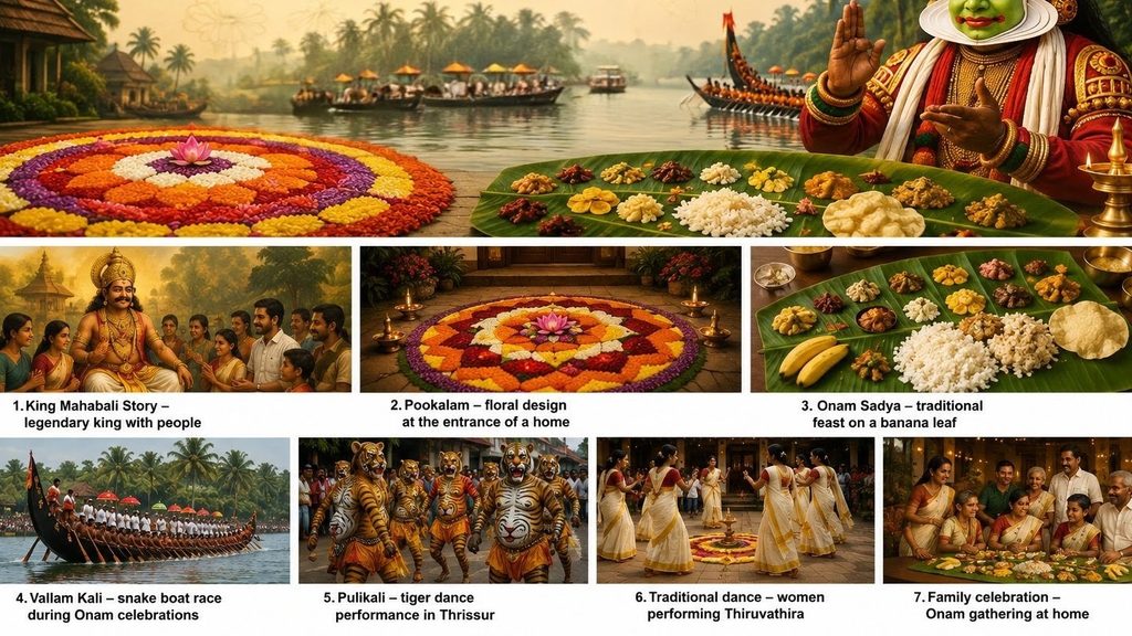 Onam festival of Kerala. 
